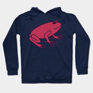 Viva Magenta Color of the Year 2023 Frog Hoodie